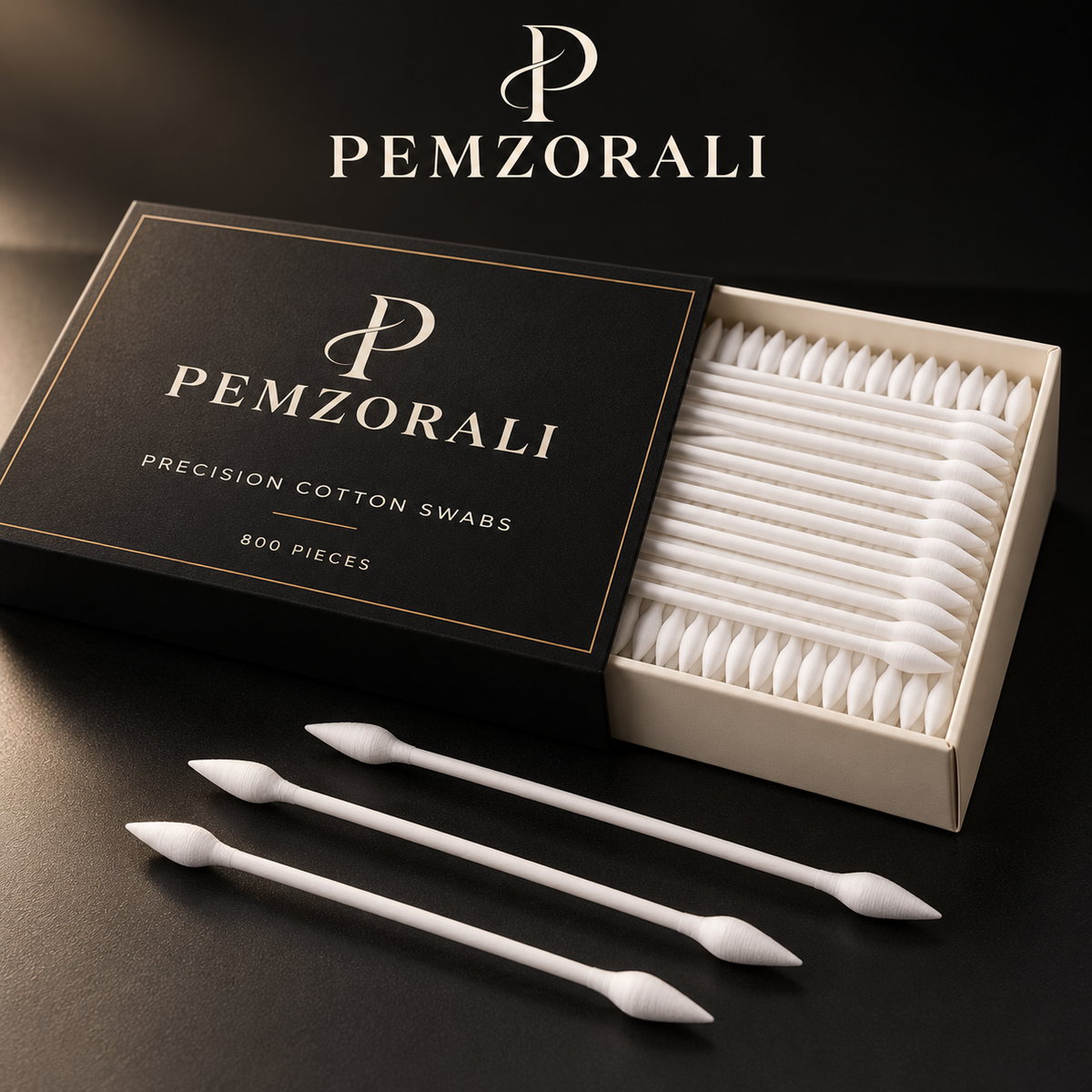 Pemzorali® Precision Pointed Cotton Swabs