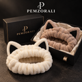 Pemzorali® Plush Cat Ear Headbands – 2-Piece Set